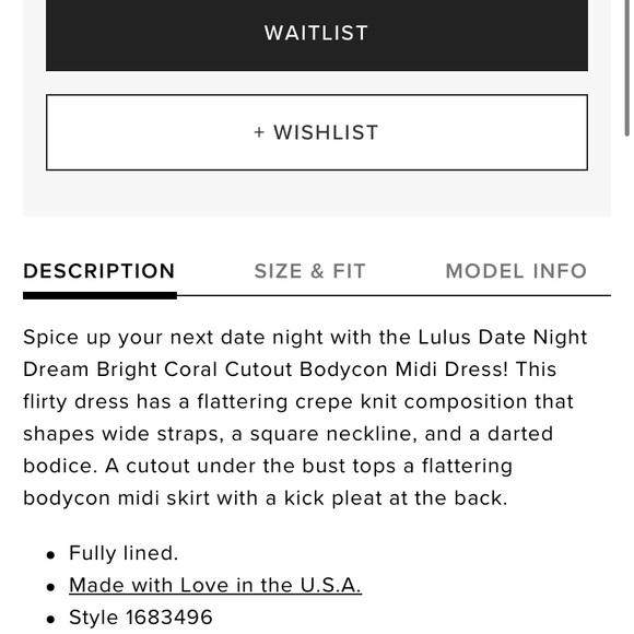 Date Night Dream Bright Coral Cutout Bodycon Midi Dress - Picture 5 of 6